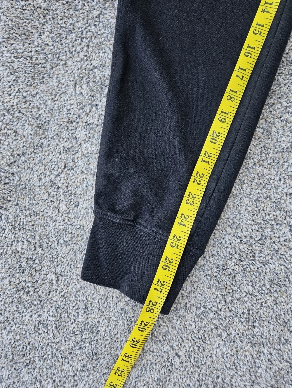 North Face Jogger Pants Black Tapered Sweatpants Pockets Warm Mens Size Medium